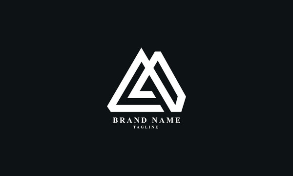 GQM, GMQ, GM, QM, MG, MQ, Abstract initial monogram letter alphabet logo design