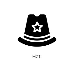 Hat  Vector  Solid Icons. Simple stock illustration stock