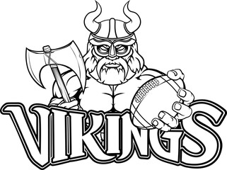 Viking American Football Sports Mascot