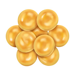 Nastar illustration, indonesia food, dessert clipart, pineapple cookies, 