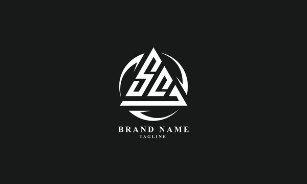 SEJ, SCJ, Abstract initial monogram letter alphabet logo design
