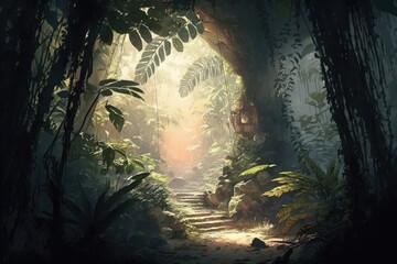 Jungle inside. generative ai.