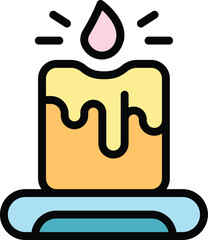 Spiritual practice icon. Outline Spiritual practice vector icon for web design isolated on white background color flat