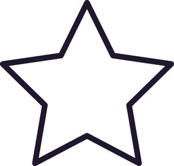 Single line icon of star on isolated white background. High quality editable stroke for mobile apps, web design, websites, online shops etc.