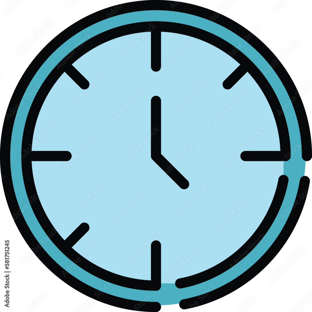 Poster time meditation icon. outline time meditation vector icon for web design isolated on white backgroun