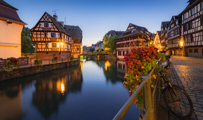 Strasbourg with Timber House, France - obrazy, fototapety, plakaty