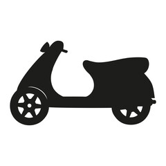 Scooter vector illustration icon. Flat sign