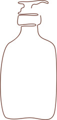 Lotion drawing in line art