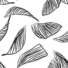 Tropical Leaf Seamless Pattern Design