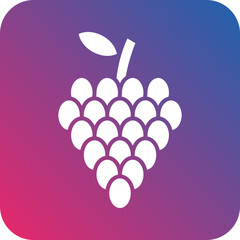 Vector Design Grapes Icon Style