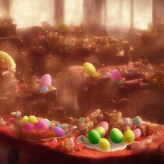 Easter egg, Party, Colorful, Generative AI