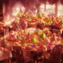 Easter egg, Party, Colorful, Generative AI