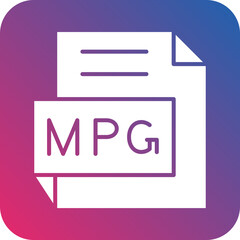 Vector Design MPG Icon Style