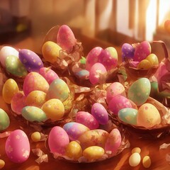 Easter egg, Party, Colorful, Generative AI