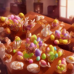 Easter egg, Party, Colorful, Generative AI