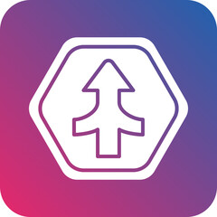 Obraz premium Vector Design Join Road Icon Style