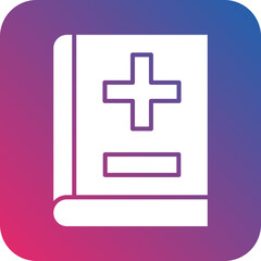 Obraz premium Vector Design Medical Book Icon Style