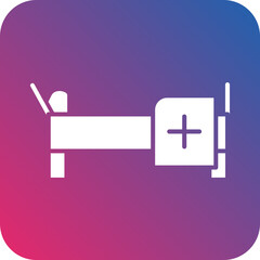 Fototapeta premium Vector Design Hospital Bed Icon Style