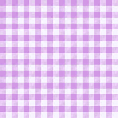 Purple and white plaid background. Vector illustration.