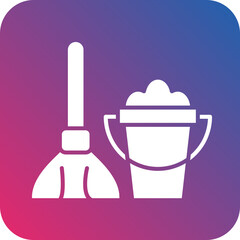 Vector Design Mop Icon Style