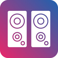 Vector Design Speakers Icon Style