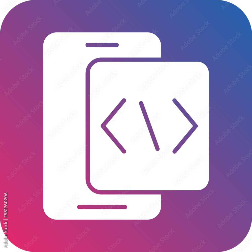Poster vector design app development icon style