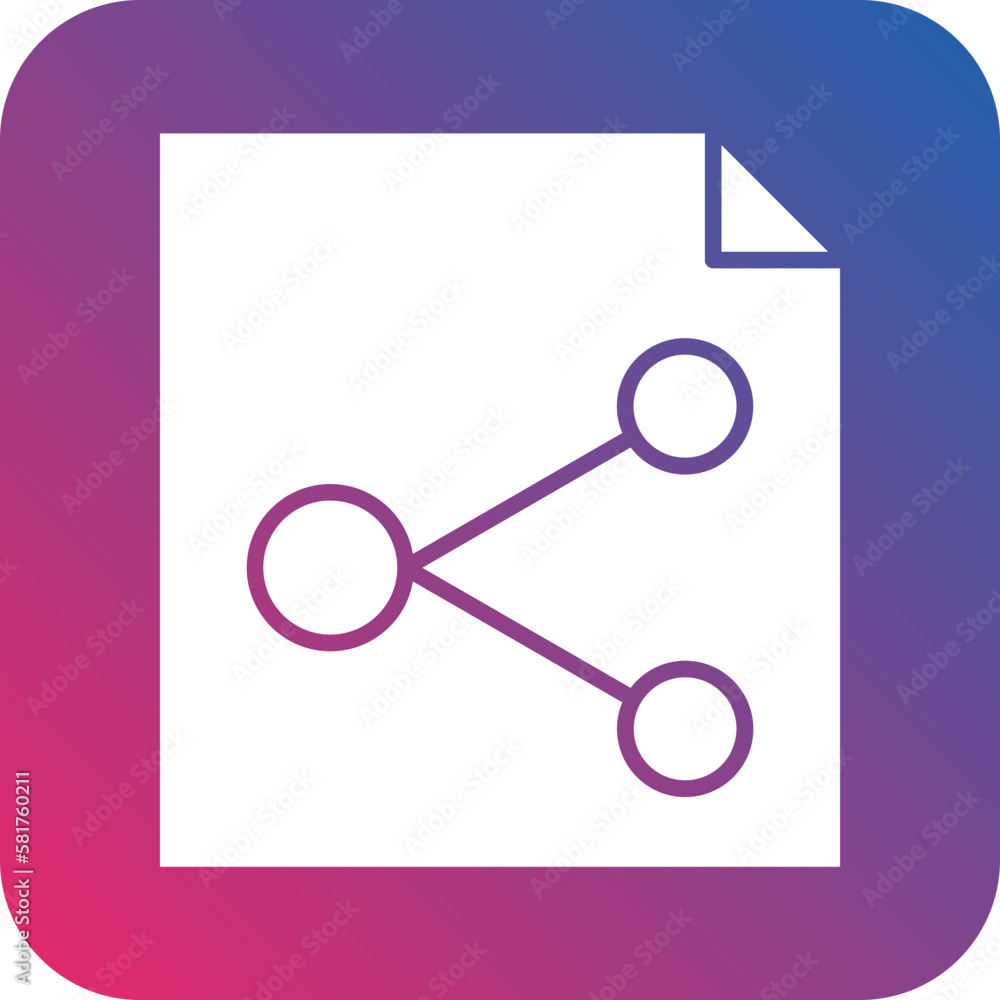 Poster vector design file sharing icon style