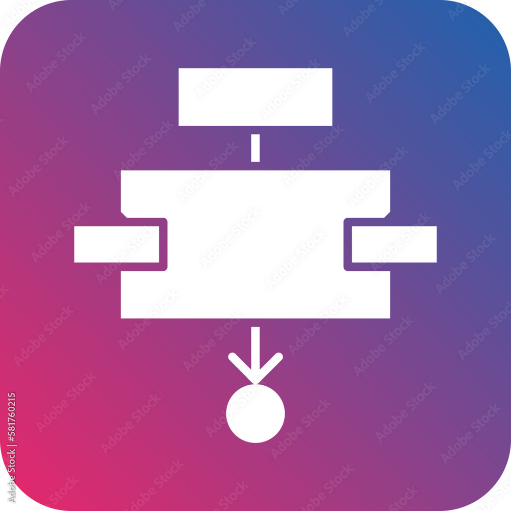 Poster vector design workflow icon style