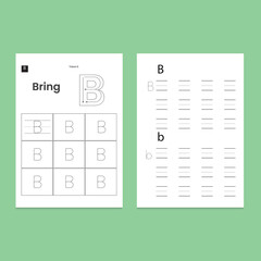 B Letter Tracing