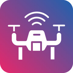Vector Design Smart Drone Icon Style