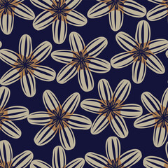 Fototapeta premium Floral Seamless Pattern Design Background