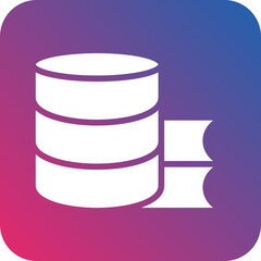 Vector Design Study Database Icon Style