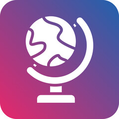 Vector Design Globe Stand Icon Style