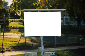Blank billboard trailer advertising business local business street cars editable