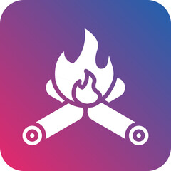 Vector Design Bonfire Icon Style