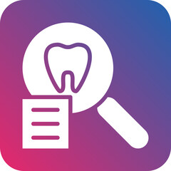 Vector Design Tooth Analysis Icon Style