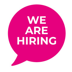 We are hiring button