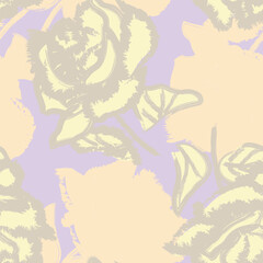 Abstract Rose Floral Seamless Pattern Design