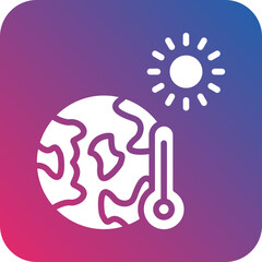 Fototapeta premium Vector Design Global Warming Icon Style