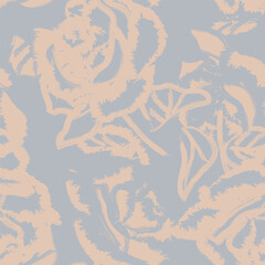 Abstract Rose Floral Seamless Pattern Design