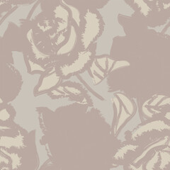 Abstract Rose Floral Seamless Pattern Design