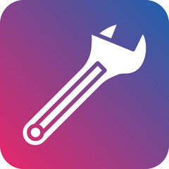 Vector Design Wrench Icon Style