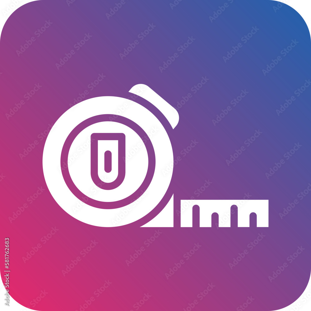 Poster vector design measuring tape icon style