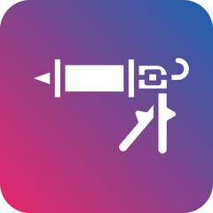 Vector Design Caulking Gun Icon Style