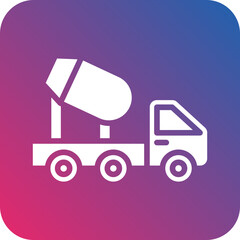 Vector Design Conscrete Mixer Truck Icon Style