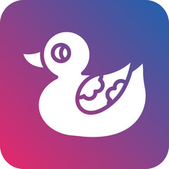 Vector Design Duck Toy Icon Style