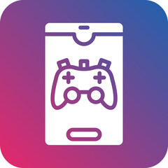 Vector Design Smartphone Game Icon Style
