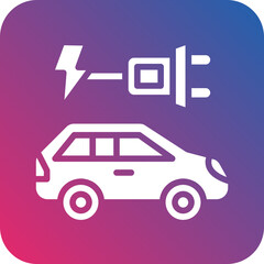 Vector Design Electric Car Icon Style