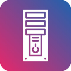 Vector Design Computer Tower Icon Style