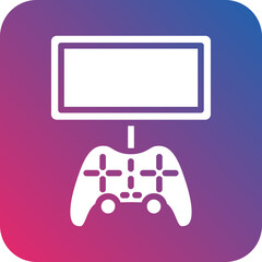 Naklejka premium Vector Design Mobile Game Console Icon Style